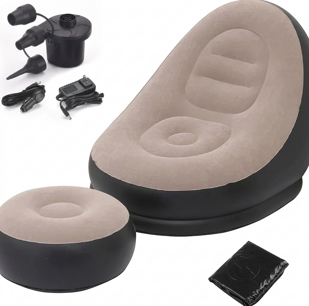 Inflatable Sofa Chair with Footstool