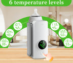 Portable Baby Bottle Warmer with Temperature Display | Fast & Safe Milk Heating