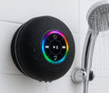 Mini Bluetooth Shower Speaker with RGB Lights | Waterproof Suction Cup | Wireless Bathroom Music Player with Mic