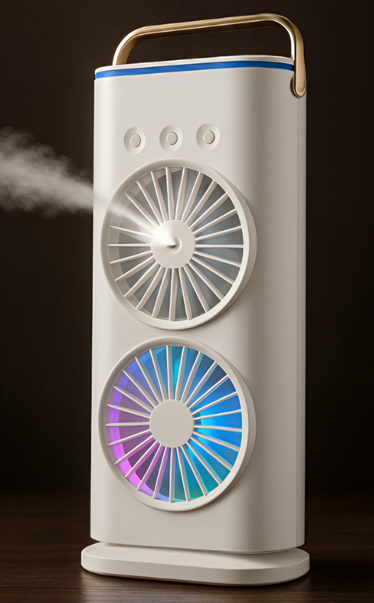 Portable Mini Air Cooler with Dual Mist & Remote Control