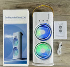 Portable Mini Air Cooler with Dual Mist & Remote Control