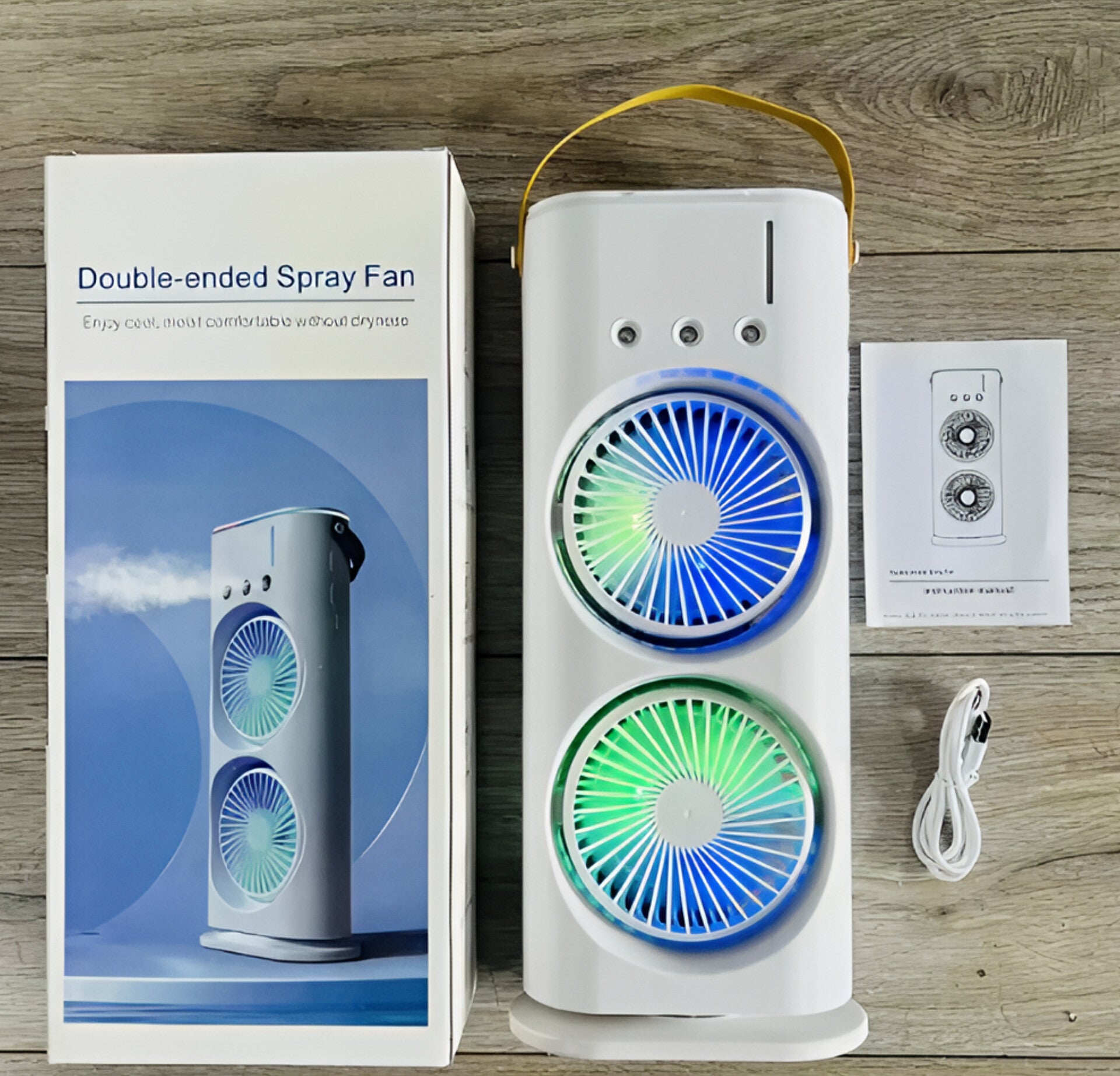 Portable Mini Air Cooler with Dual Mist & Remote Control