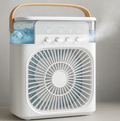 Mini Mist Fan Cooler – 5-Level Spray, 3-Speed Fan, Baby-Safe Table Cooler