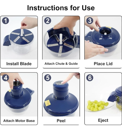 One-Touch Automatic Peeler – Peel Fruits & Vegetable in Seconds