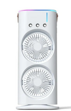 Portable Mini Air Cooler with Dual Mist & Remote Control