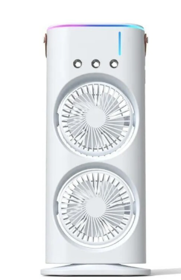Portable Mini Air Cooler with Dual Mist & Remote Control