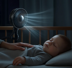 Multi-Use Stroller Cooling Fan – Flexible, Rechargeable & Baby-Safe Breeze