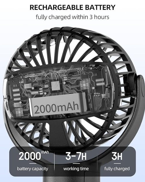 Multi-Use Stroller Cooling Fan – Flexible, Rechargeable & Baby-Safe Breeze