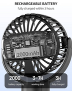 Multi-Use Stroller Cooling Fan – Flexible, Rechargeable & Baby-Safe Breeze