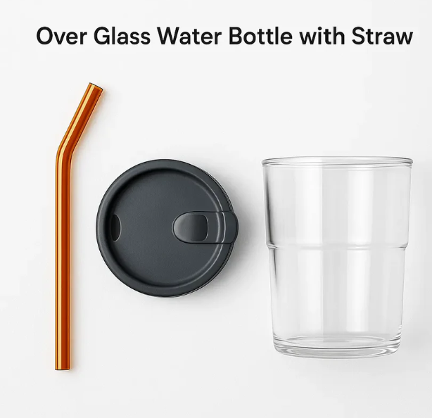Grip Glass Sipper Bottle – Stylish, Durable & Eco-Friendly