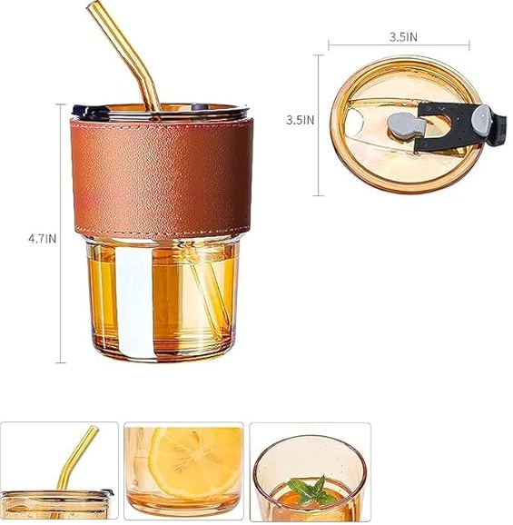 Grip Glass Sipper Bottle – Stylish, Durable & Eco-Friendly