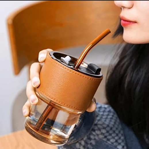 Grip Glass Sipper Bottle – Stylish, Durable & Eco-Friendly