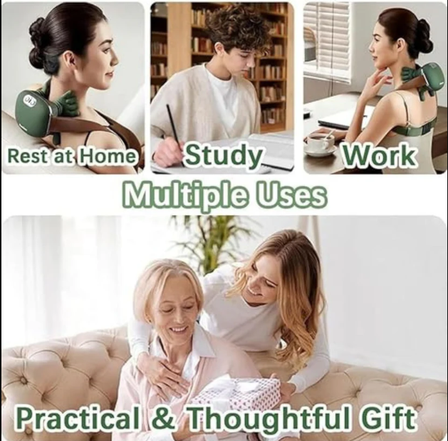 Shoulder & Neck Massager with Simulation Palm & Dual-Zone Heat