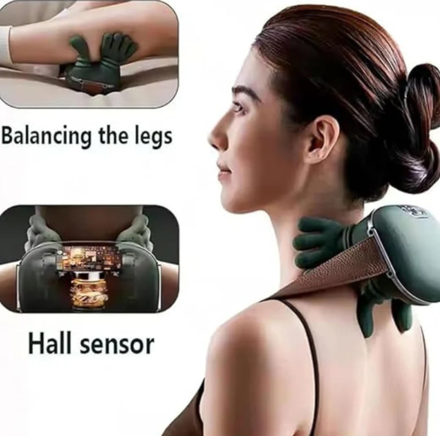 Shoulder & Neck Massager with Simulation Palm & Dual-Zone Heat