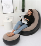 Inflatable Sofa Chair with Footstool