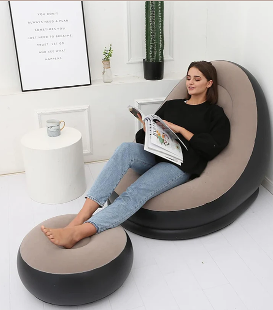 Inflatable Sofa Chair with Footstool