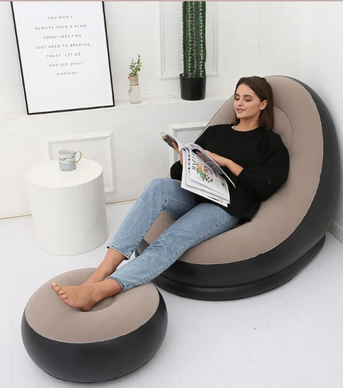 Inflatable Sofa Chair with Footstool