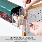 6-Cell Wall Mount Drawer Organizer – Acrylic Storage Box for Socks, Underwear & Accessories